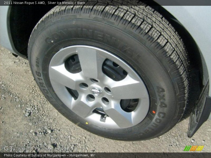 Silver Ice Metallic / Black 2011 Nissan Rogue S AWD