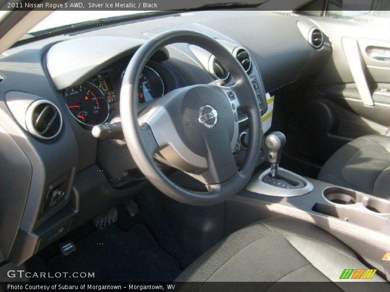 Silver Ice Metallic / Black 2011 Nissan Rogue S AWD