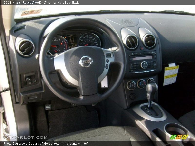 Silver Ice Metallic / Black 2011 Nissan Rogue S AWD
