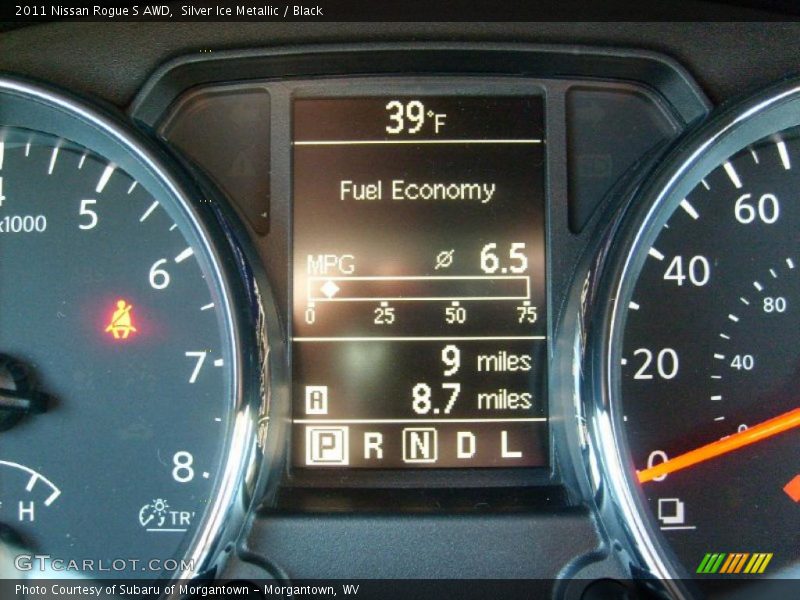 Silver Ice Metallic / Black 2011 Nissan Rogue S AWD
