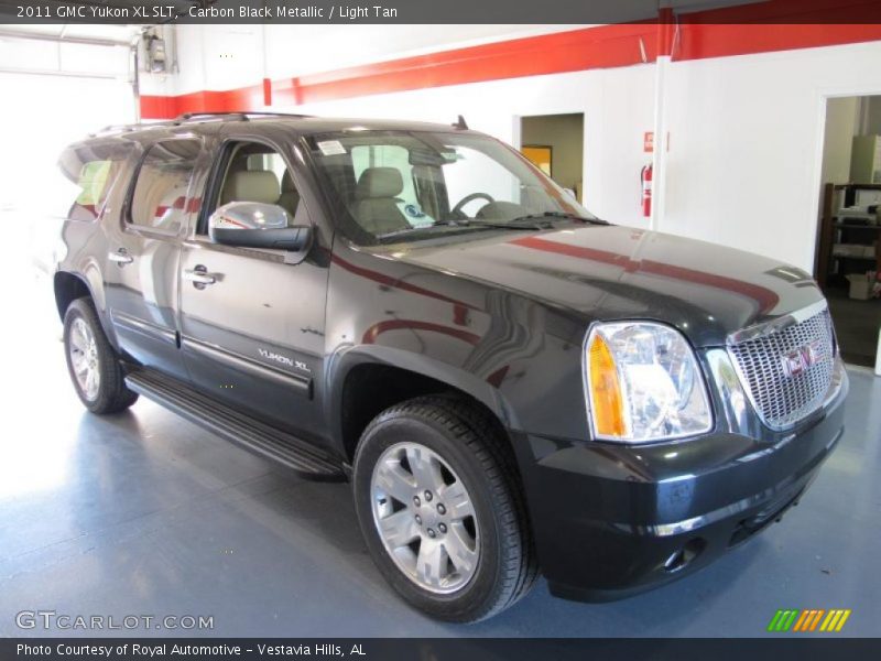 Carbon Black Metallic / Light Tan 2011 GMC Yukon XL SLT