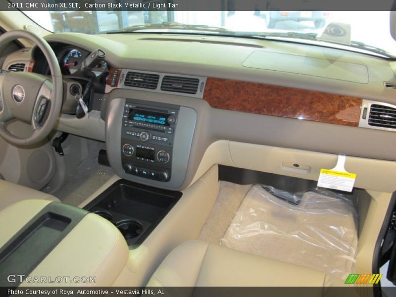 Carbon Black Metallic / Light Tan 2011 GMC Yukon XL SLT