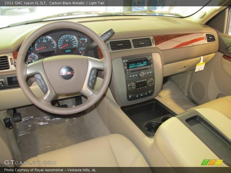 Carbon Black Metallic / Light Tan 2011 GMC Yukon XL SLT