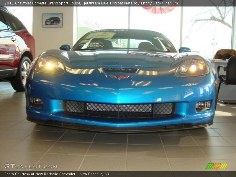 Jetstream Blue Tintcoat Metallic / Ebony Black/Titanium 2011 Chevrolet Corvette Grand Sport Coupe
