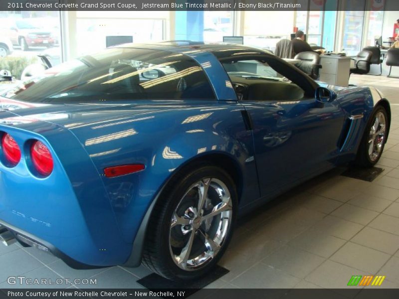 Jetstream Blue Tintcoat Metallic / Ebony Black/Titanium 2011 Chevrolet Corvette Grand Sport Coupe