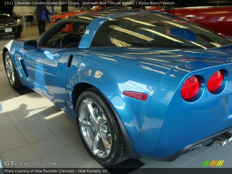 Jetstream Blue Tintcoat Metallic / Ebony Black/Titanium 2011 Chevrolet Corvette Grand Sport Coupe