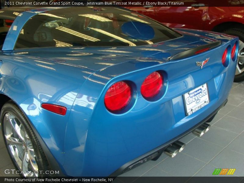 Jetstream Blue Tintcoat Metallic / Ebony Black/Titanium 2011 Chevrolet Corvette Grand Sport Coupe