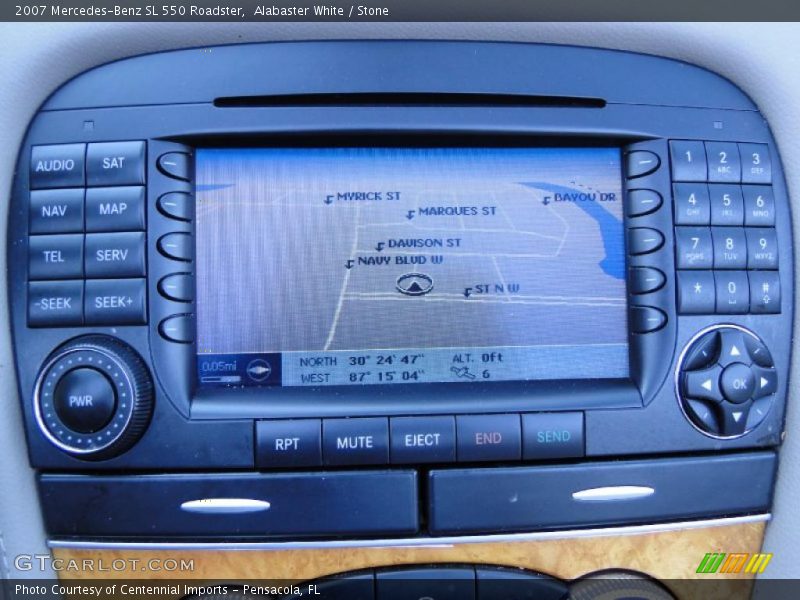 Alabaster White / Stone 2007 Mercedes-Benz SL 550 Roadster