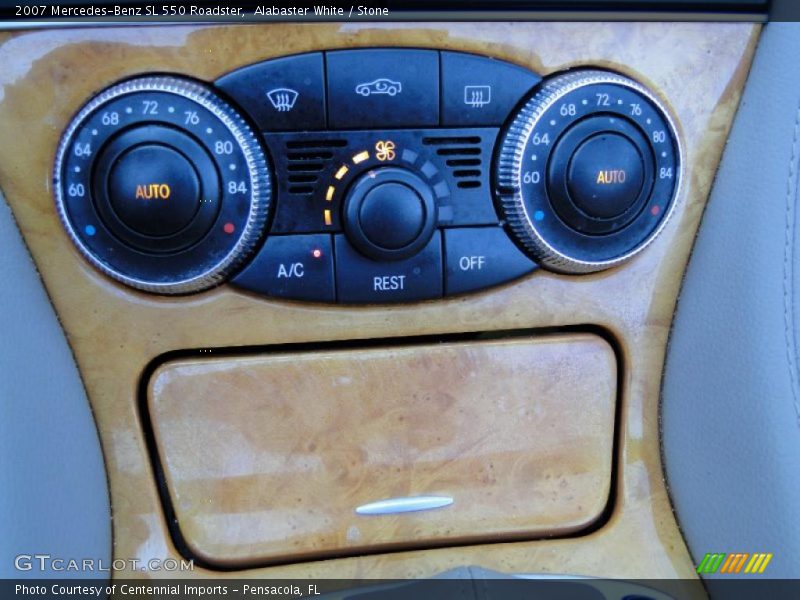 Alabaster White / Stone 2007 Mercedes-Benz SL 550 Roadster