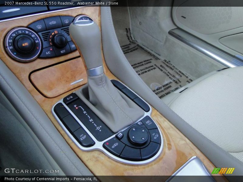 Alabaster White / Stone 2007 Mercedes-Benz SL 550 Roadster