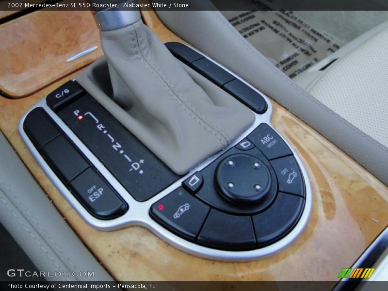 Alabaster White / Stone 2007 Mercedes-Benz SL 550 Roadster