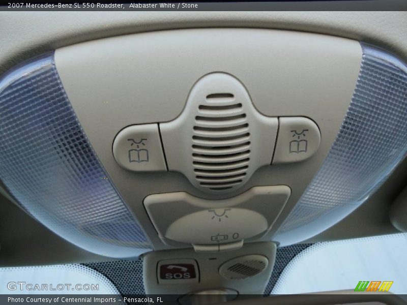 Alabaster White / Stone 2007 Mercedes-Benz SL 550 Roadster