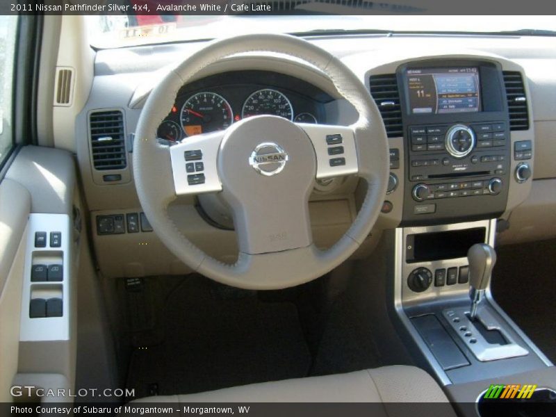Dashboard of 2011 Pathfinder Silver 4x4