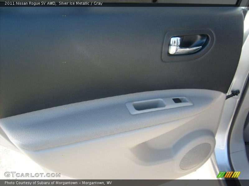 Silver Ice Metallic / Gray 2011 Nissan Rogue SV AWD