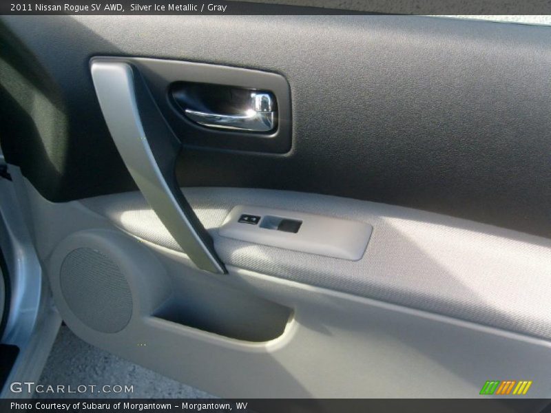 Silver Ice Metallic / Gray 2011 Nissan Rogue SV AWD