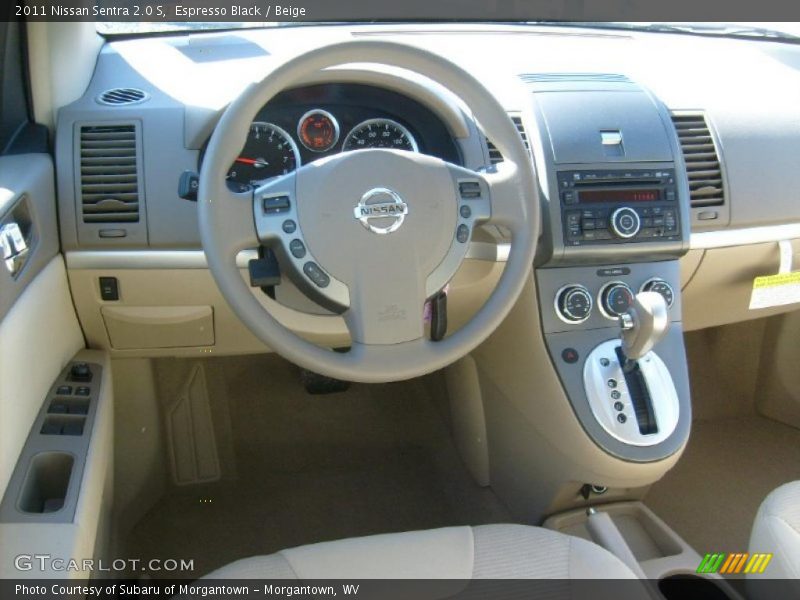 Espresso Black / Beige 2011 Nissan Sentra 2.0 S