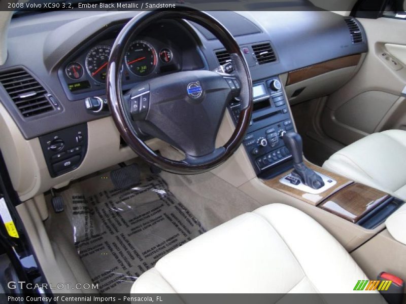 Ember Black Metallic / Sandstone 2008 Volvo XC90 3.2