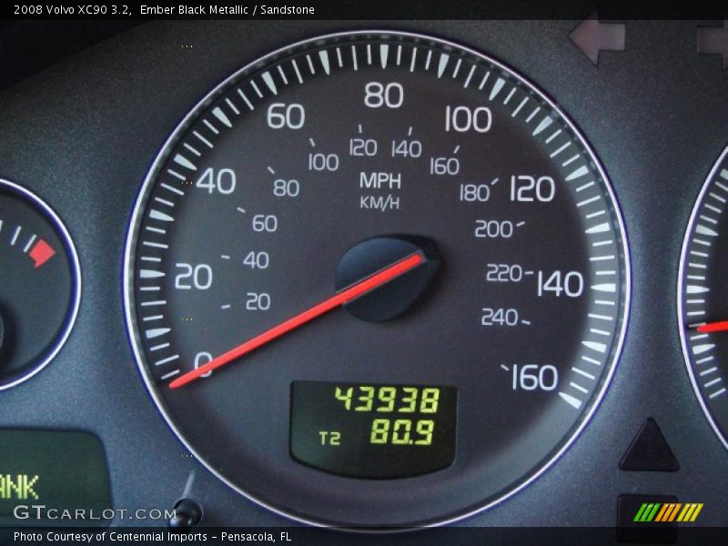 Ember Black Metallic / Sandstone 2008 Volvo XC90 3.2
