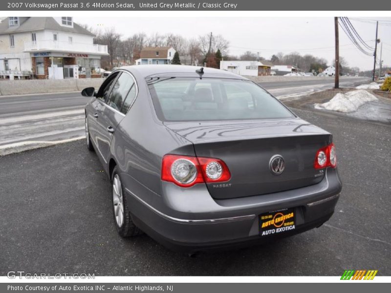United Grey Metallic / Classic Grey 2007 Volkswagen Passat 3.6 4Motion Sedan