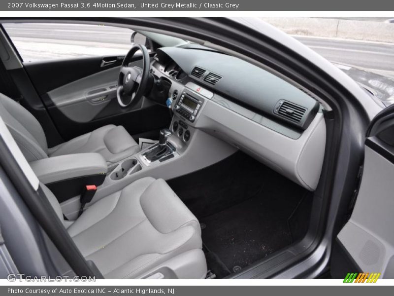  2007 Passat 3.6 4Motion Sedan Classic Grey Interior