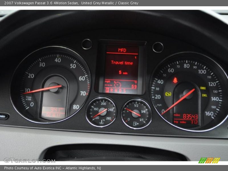  2007 Passat 3.6 4Motion Sedan 3.6 4Motion Sedan Gauges