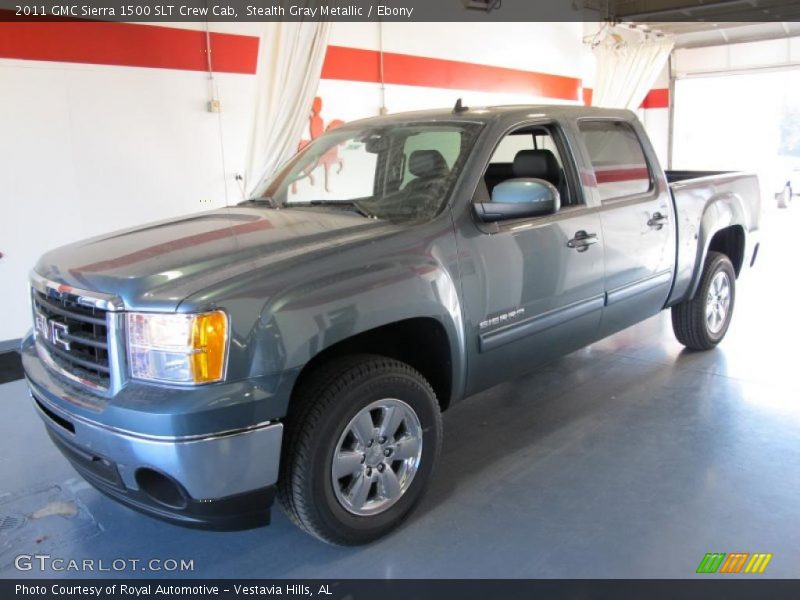 Stealth Gray Metallic / Ebony 2011 GMC Sierra 1500 SLT Crew Cab
