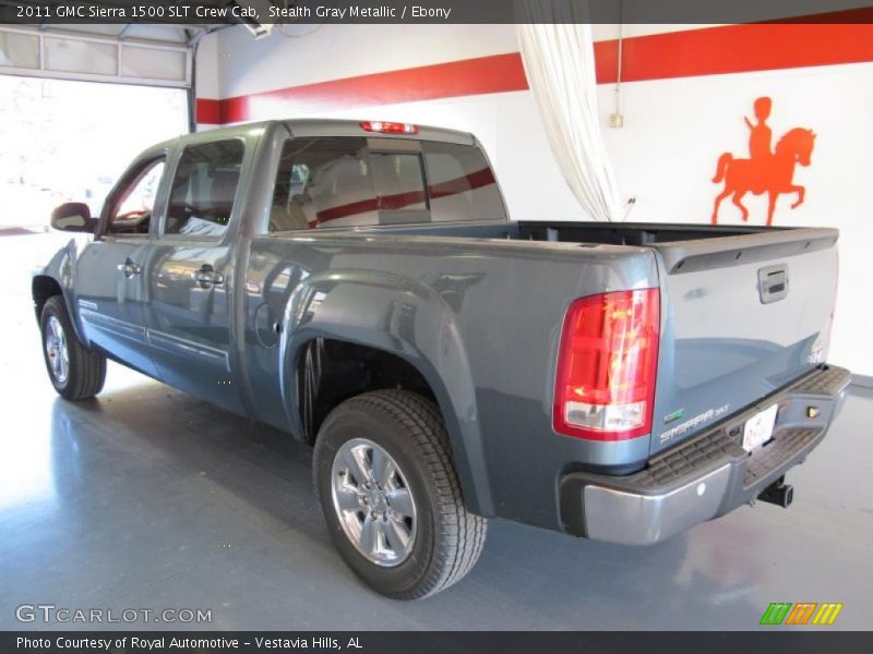 Stealth Gray Metallic / Ebony 2011 GMC Sierra 1500 SLT Crew Cab