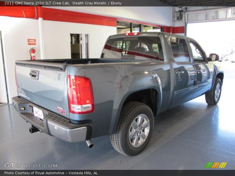 Stealth Gray Metallic / Ebony 2011 GMC Sierra 1500 SLT Crew Cab