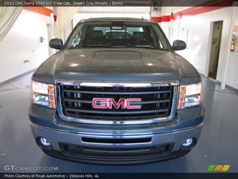 Stealth Gray Metallic / Ebony 2011 GMC Sierra 1500 SLT Crew Cab