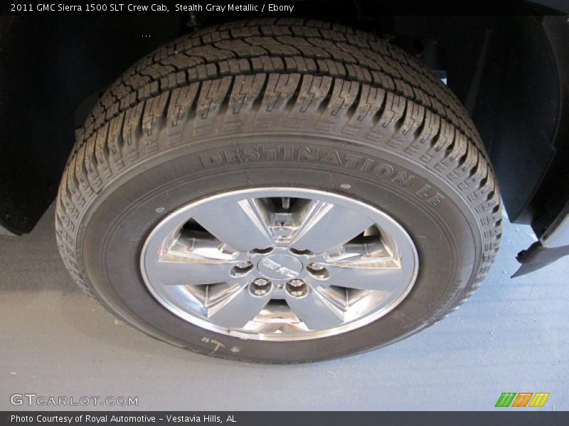 Stealth Gray Metallic / Ebony 2011 GMC Sierra 1500 SLT Crew Cab