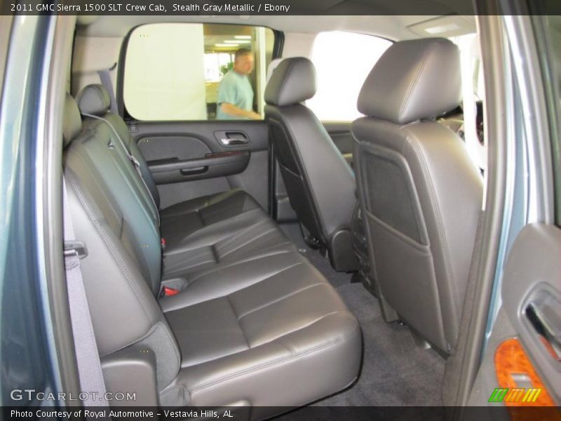 Stealth Gray Metallic / Ebony 2011 GMC Sierra 1500 SLT Crew Cab