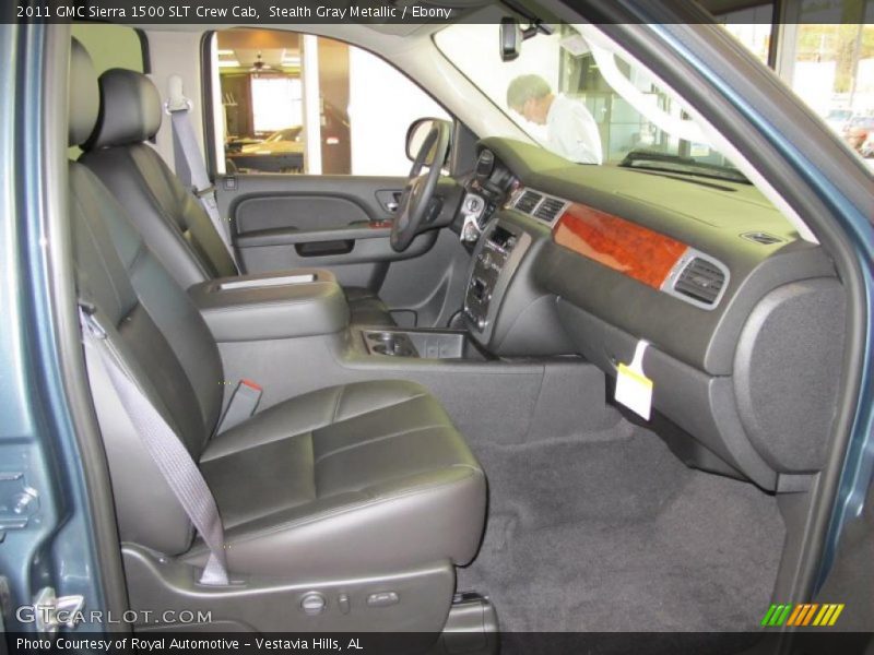 Stealth Gray Metallic / Ebony 2011 GMC Sierra 1500 SLT Crew Cab
