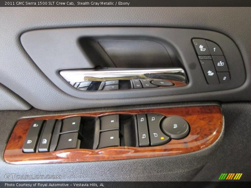 Stealth Gray Metallic / Ebony 2011 GMC Sierra 1500 SLT Crew Cab