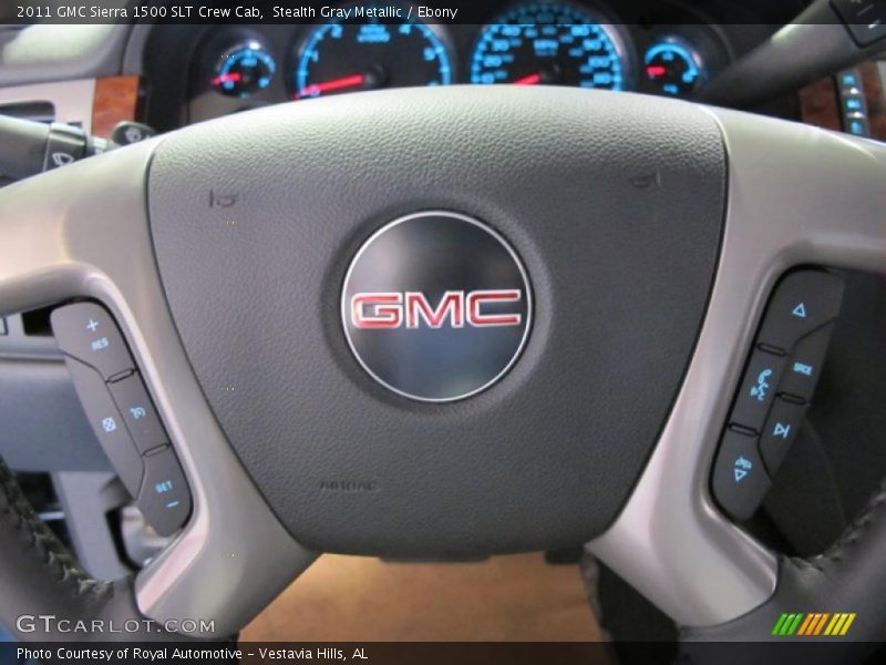Stealth Gray Metallic / Ebony 2011 GMC Sierra 1500 SLT Crew Cab