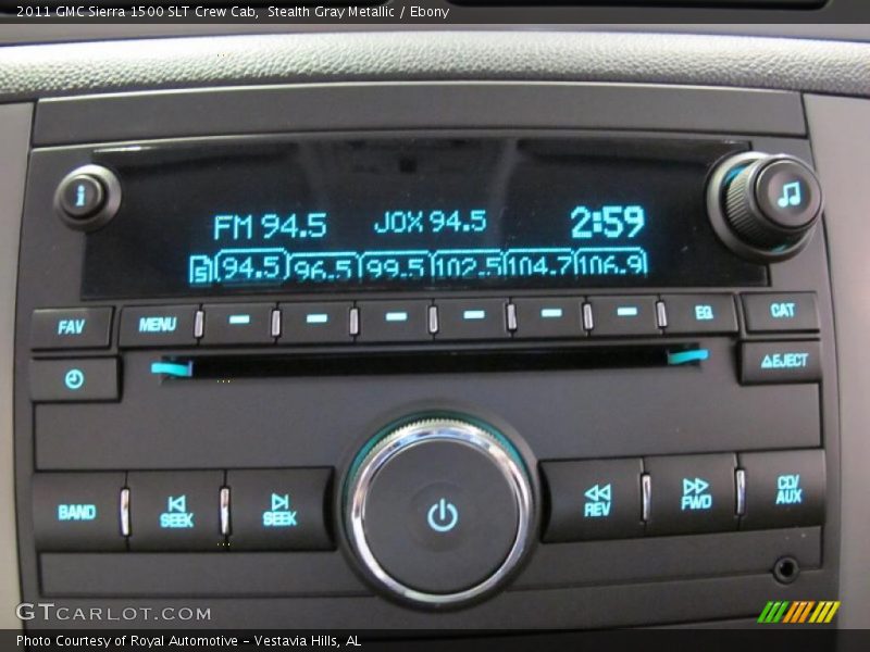 Stealth Gray Metallic / Ebony 2011 GMC Sierra 1500 SLT Crew Cab