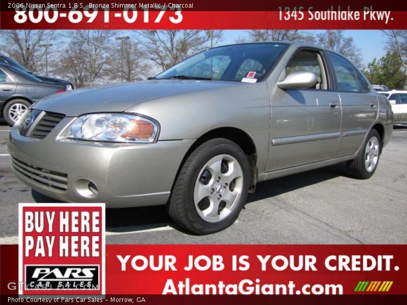Bronze Shimmer Metallic / Charcoal 2006 Nissan Sentra 1.8 S