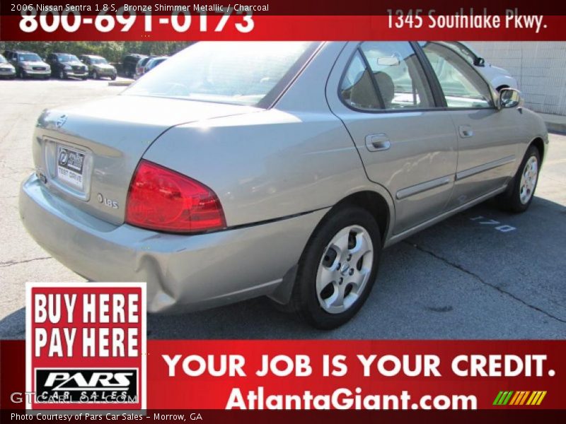 Bronze Shimmer Metallic / Charcoal 2006 Nissan Sentra 1.8 S