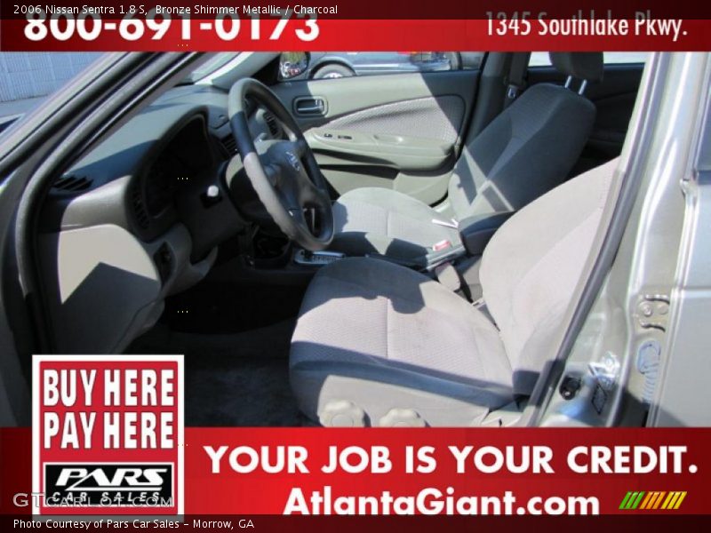 Bronze Shimmer Metallic / Charcoal 2006 Nissan Sentra 1.8 S
