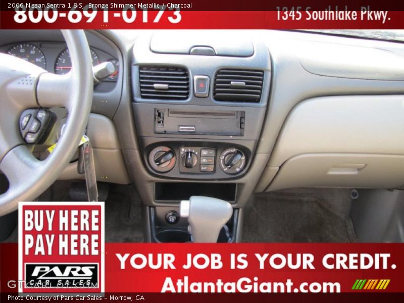 Bronze Shimmer Metallic / Charcoal 2006 Nissan Sentra 1.8 S