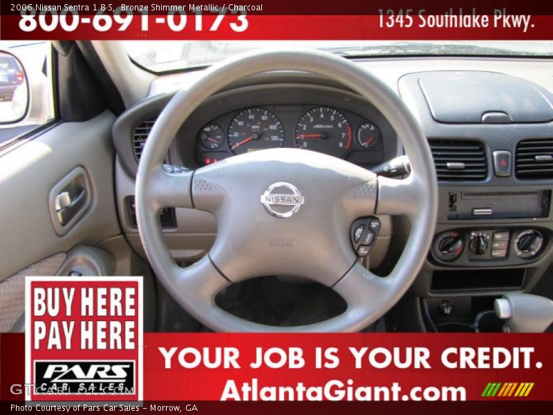 Bronze Shimmer Metallic / Charcoal 2006 Nissan Sentra 1.8 S