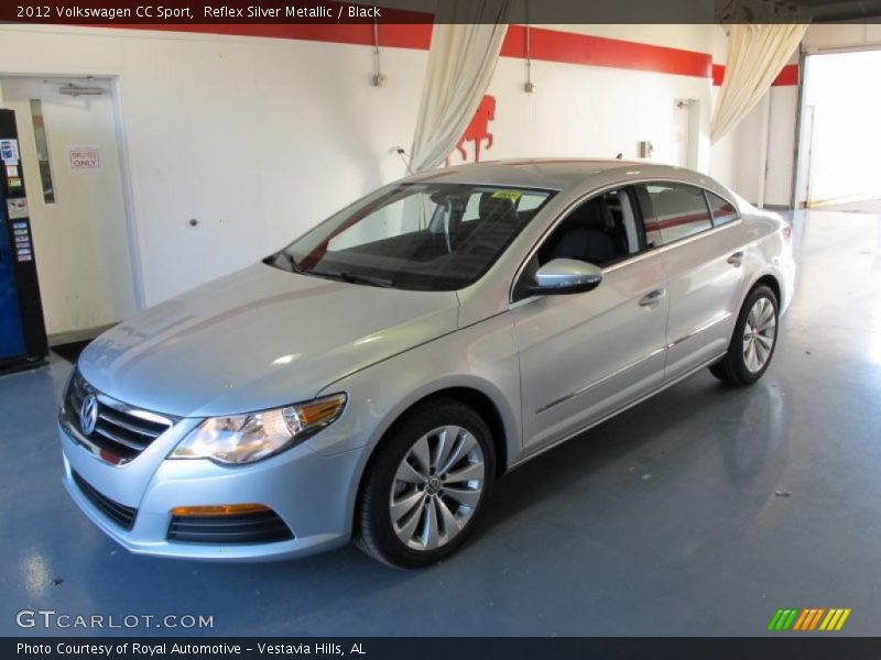 Reflex Silver Metallic / Black 2012 Volkswagen CC Sport