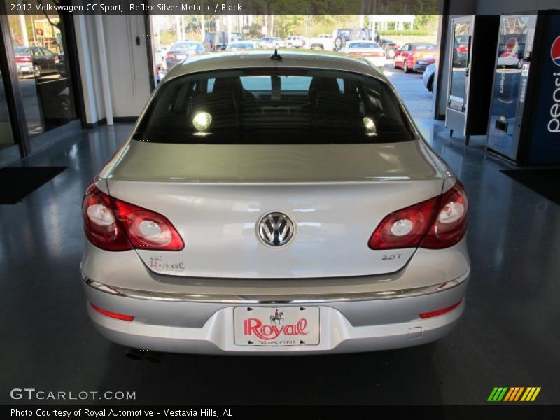 Reflex Silver Metallic / Black 2012 Volkswagen CC Sport