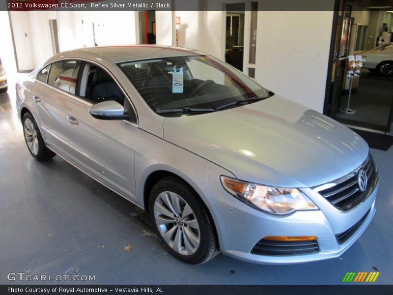 Reflex Silver Metallic / Black 2012 Volkswagen CC Sport