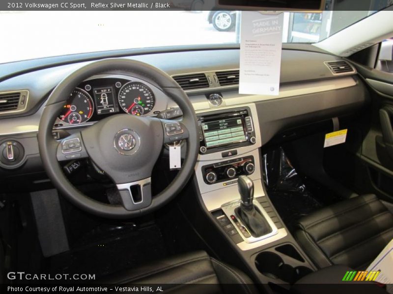 Reflex Silver Metallic / Black 2012 Volkswagen CC Sport