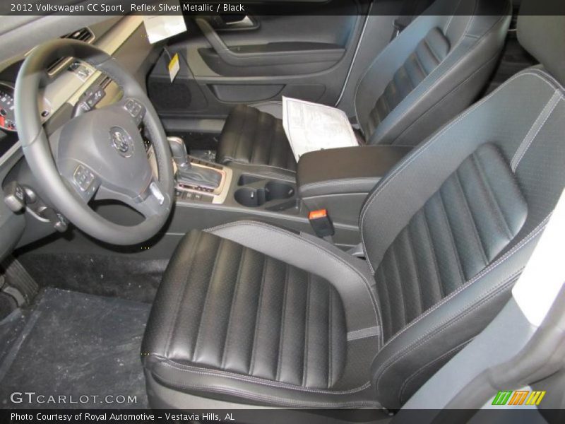 Reflex Silver Metallic / Black 2012 Volkswagen CC Sport