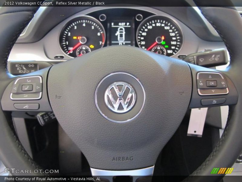 Reflex Silver Metallic / Black 2012 Volkswagen CC Sport