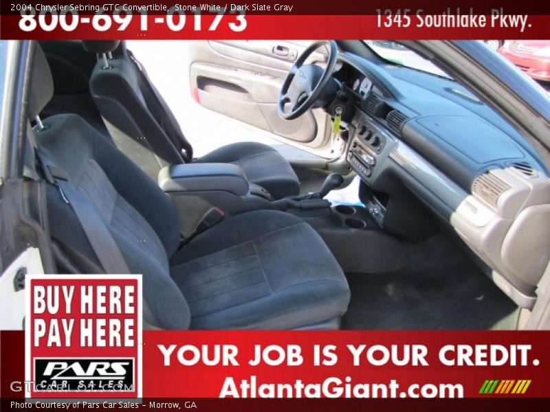 Stone White / Dark Slate Gray 2004 Chrysler Sebring GTC Convertible
