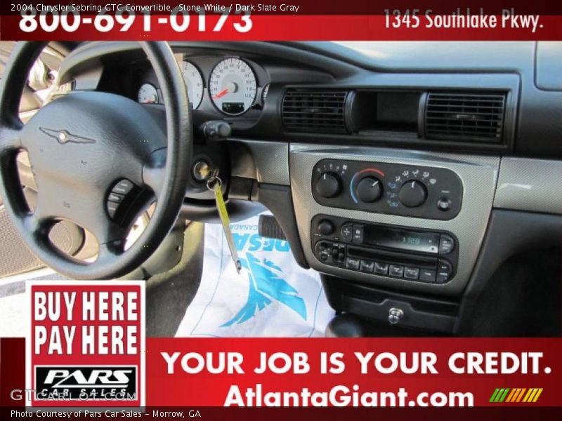 Stone White / Dark Slate Gray 2004 Chrysler Sebring GTC Convertible