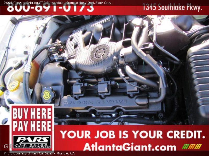 Stone White / Dark Slate Gray 2004 Chrysler Sebring GTC Convertible