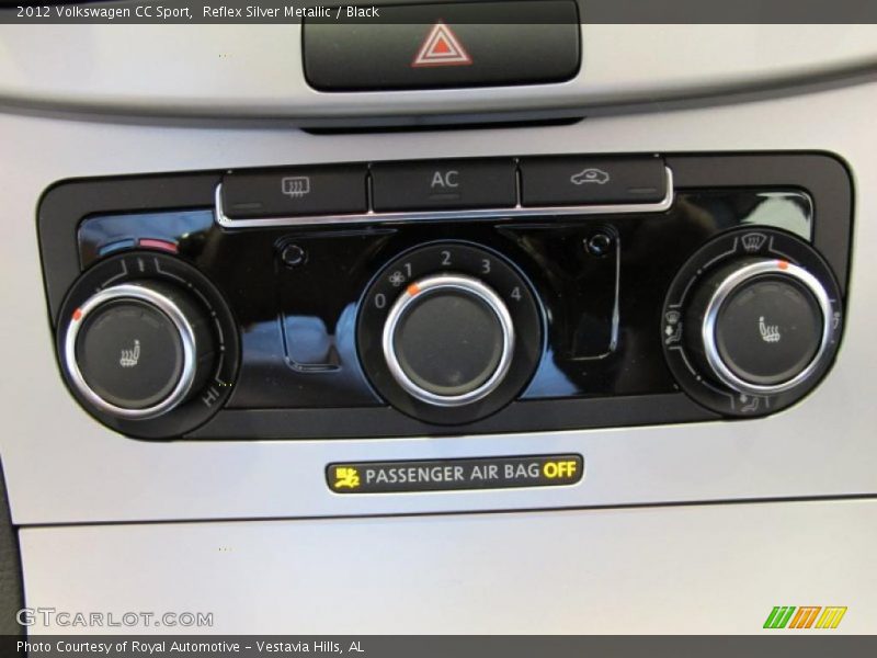 Reflex Silver Metallic / Black 2012 Volkswagen CC Sport
